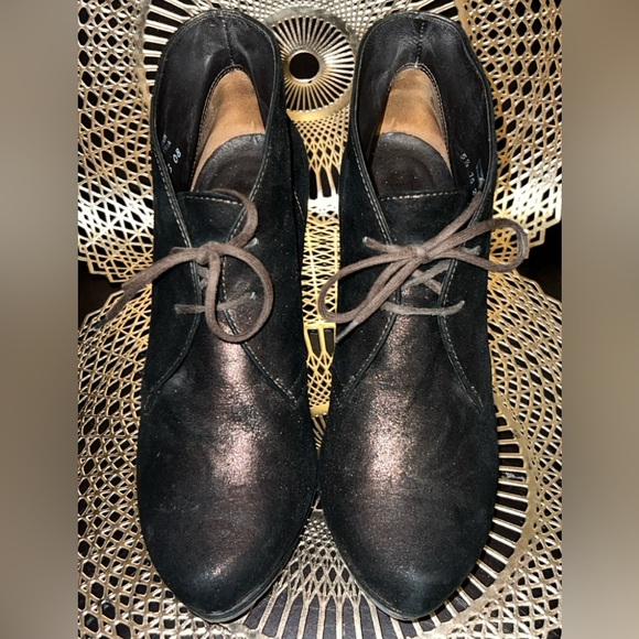 Paul Green Dark Purple Lace-Up Boots - Picture 9 of 9